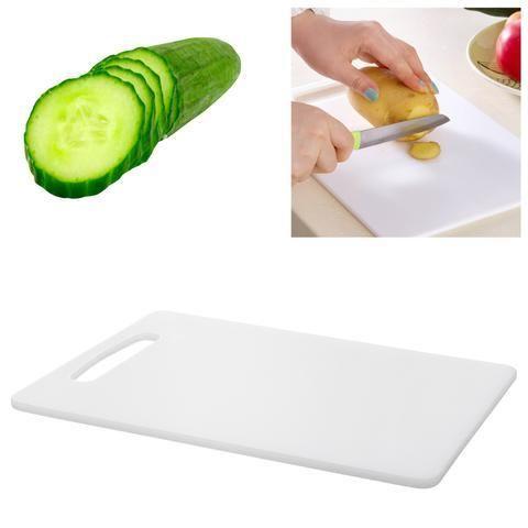 Plastic Kitchen Chopping Board White Large 23 x 37.5 cm 0451