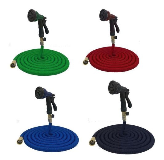 75 FT Heavy Duty Magic Expanding Flexible Expandable Garden Water Hose Pipe Spray Gun 4692 A W25