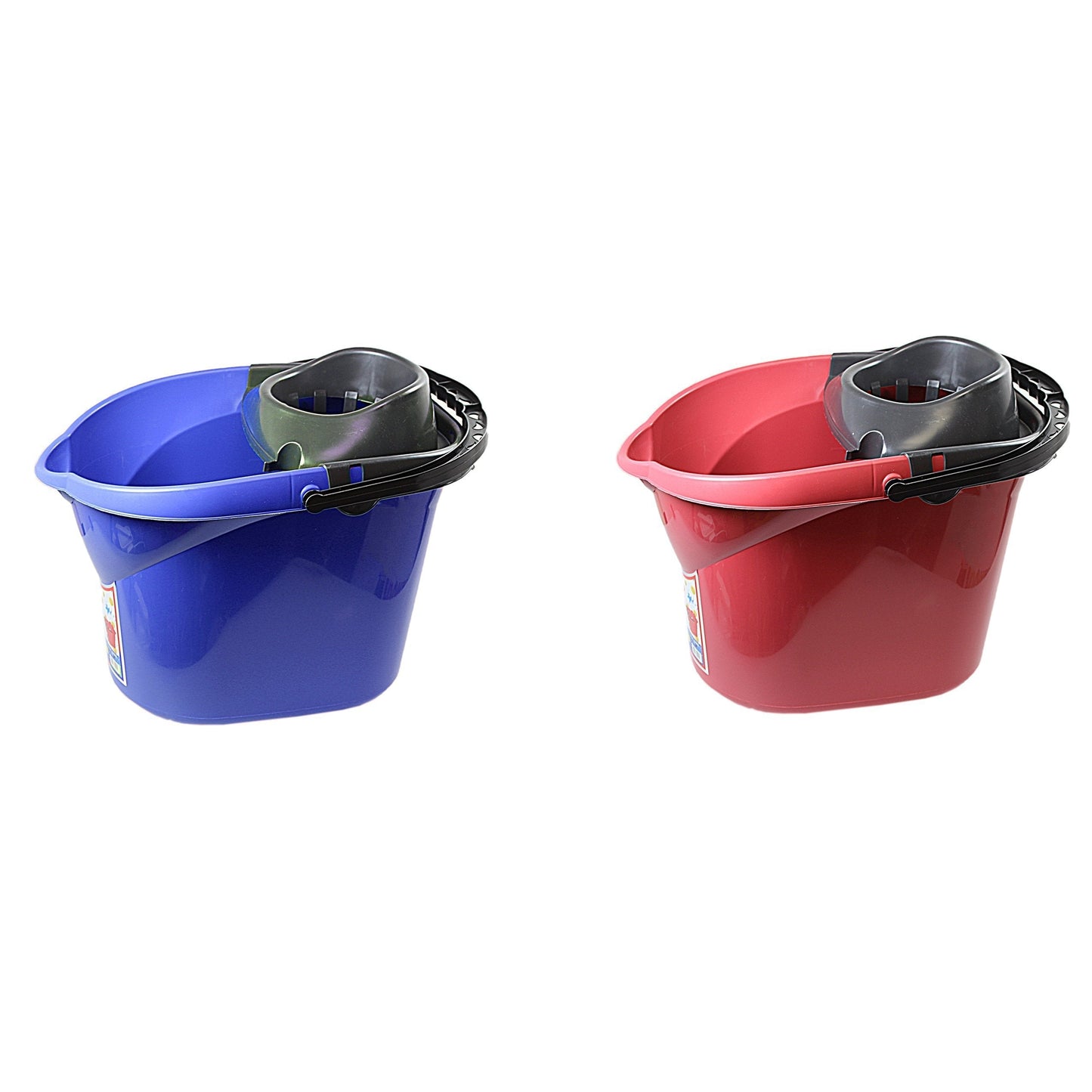 Plastic Mop Bucket 13 Litre Assorted Colours H1186