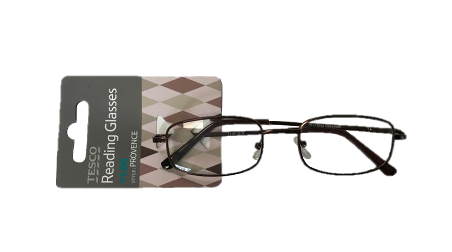Reading Glasses +2.00 Metal Frame Assorted Colours PROVENANCE200