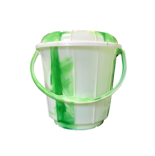 20 Litre Tie Dye Design Plastic Bucket with Lid Assorted Colours TS60993