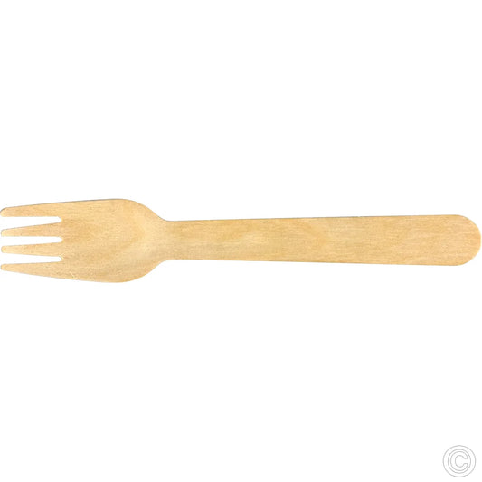 Eco Biodegrable Disposable Wooden Forks Pack of 50 ST81014