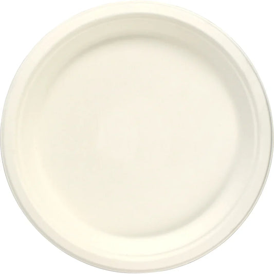 Disposable Compostable Eco-Bio Bagasse Sugarcane Plates 7" Pack of 100 ST81810