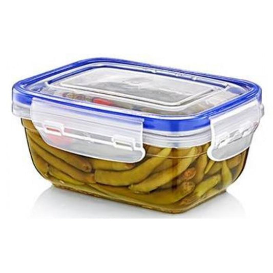 Rectangular Clear Plastic Food Storage Container with Sealing Lid 2300ml D30114