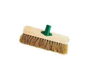 12" Soft Coco Garden Wooden Broom Brush Head ST1637