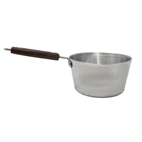Aluminium Milk Cooking Sauce Pan Pot Nr 2 Wooden Handle MK2 A