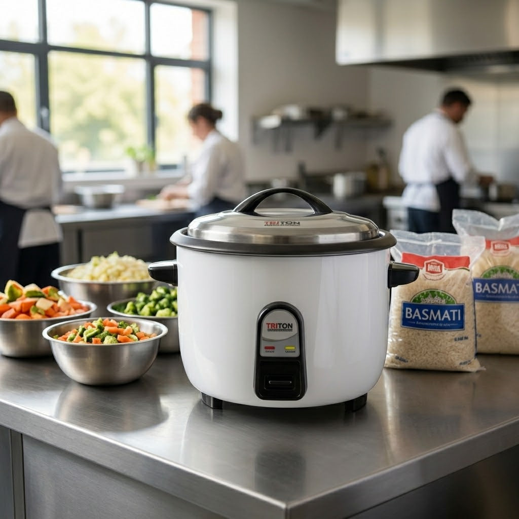 Rice Cooker 10 Litre Triton White Inner Pot 3000W Energy-Efficient SKU 10L