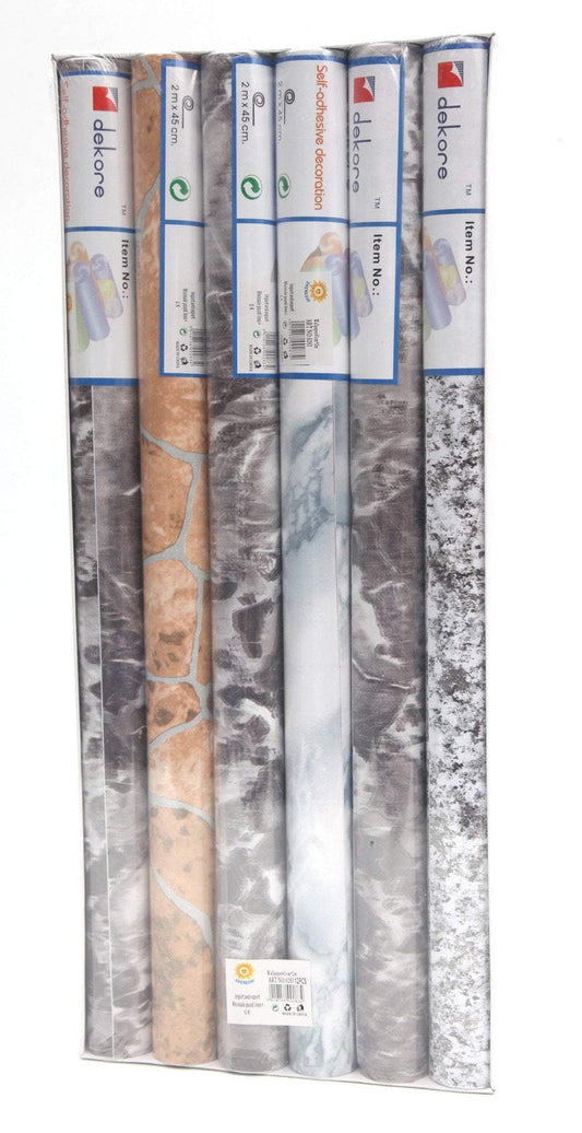 Adhesive Stick On Wallpaper 45 x 200 cm Assorted Designs 0284